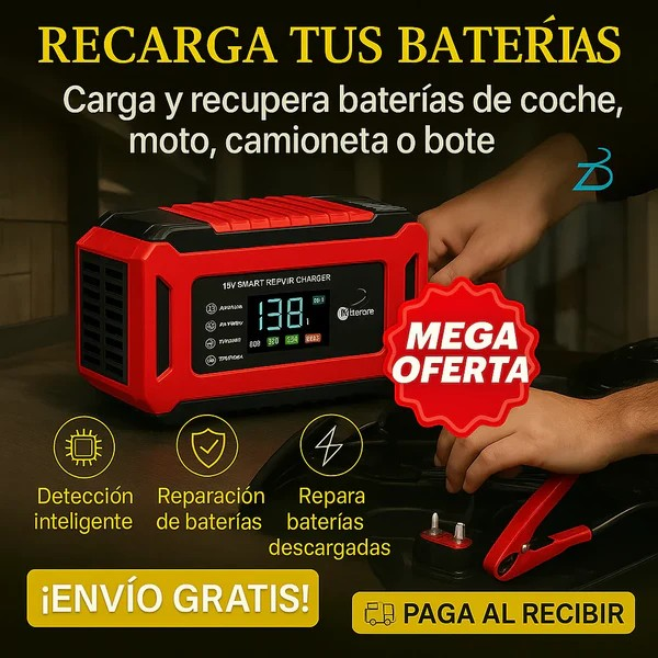 PowerBoost™–¡RECUPERA BATERÍAS MUERTAS EN SOLO MINUTOS CON TECNOLOGÍA DE CARGA INTELIGENTE DE ÚLTIMA GENERACIÓN