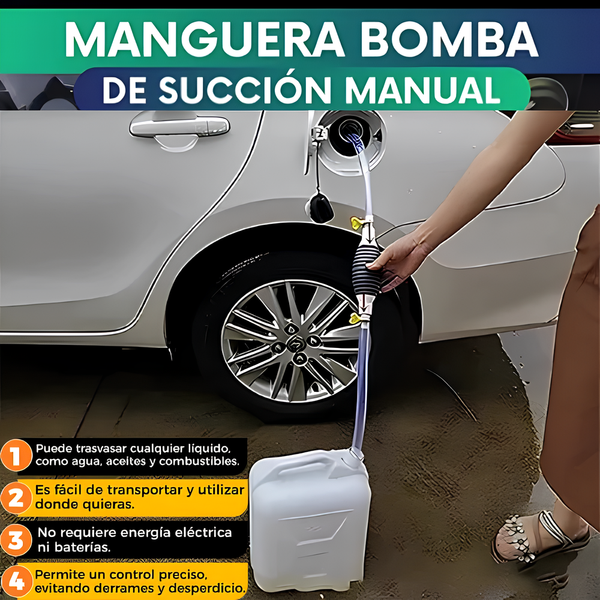 Bomba Manual TurboFlow -Transfiere líquidos en segundos, sin derrames y sin esfuerzo.🔥